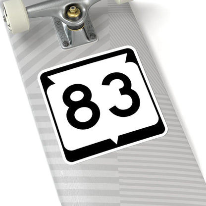 WIS 83 (Wisconsin) (Road Sign) STICKER Vinyl Kiss-Cut Decal - The Sticker Space