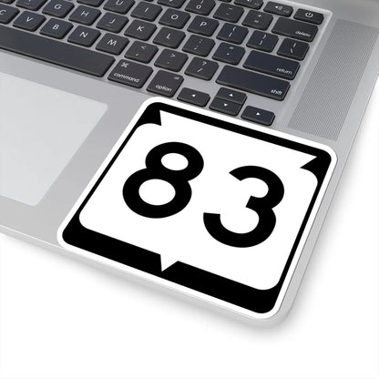 WIS 83 (Wisconsin) (Road Sign) STICKER Vinyl Kiss-Cut Decal - The Sticker Space
