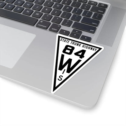 WIS 84 1919 (Wisconsin) (Road Sign) STICKER Vinyl Kiss-Cut Decal - The Sticker Space
