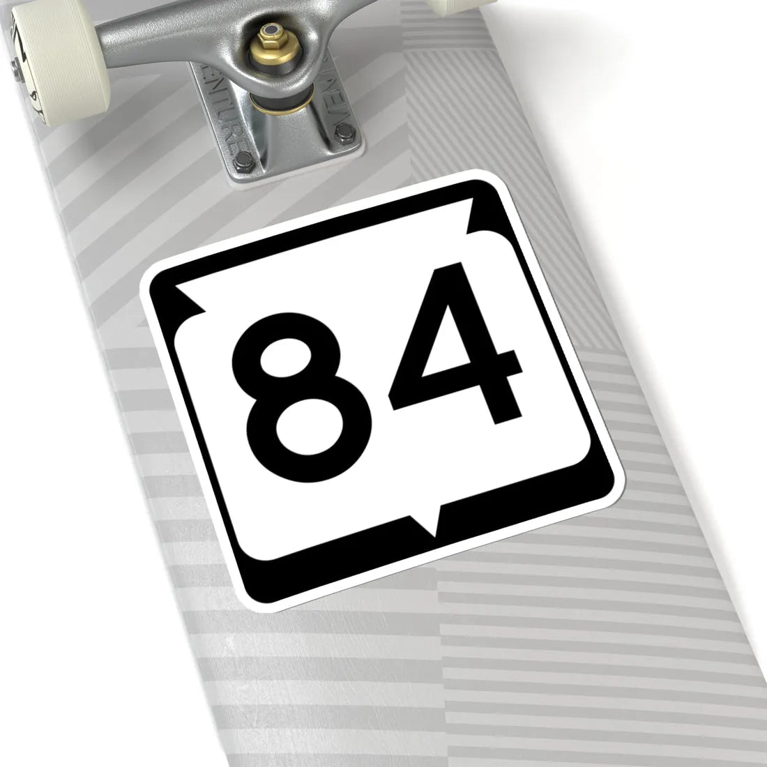 WIS 84 (Wisconsin) (Road Sign) STICKER Vinyl Kiss-Cut Decal - The Sticker Space