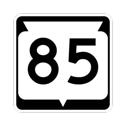 WIS 85 (Wisconsin) (Road Sign) STICKER Vinyl Kiss-Cut Decal 4 Inch White - The Sticker Space