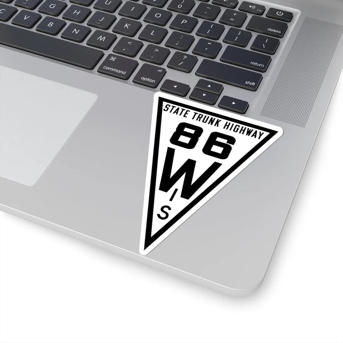 WIS 86 1919 (Wisconsin) (Road Sign) STICKER Vinyl Kiss-Cut Decal - The Sticker Space