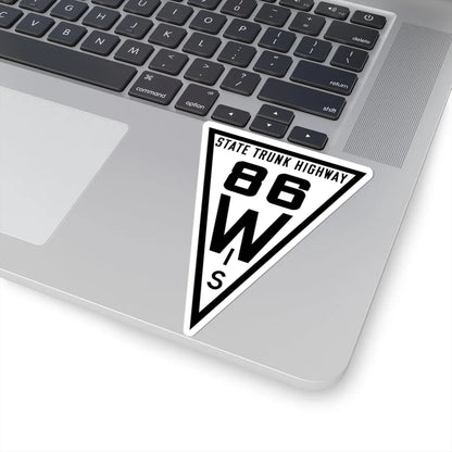 WIS 86 1919 (Wisconsin) (Road Sign) STICKER Vinyl Kiss-Cut Decal - The Sticker Space