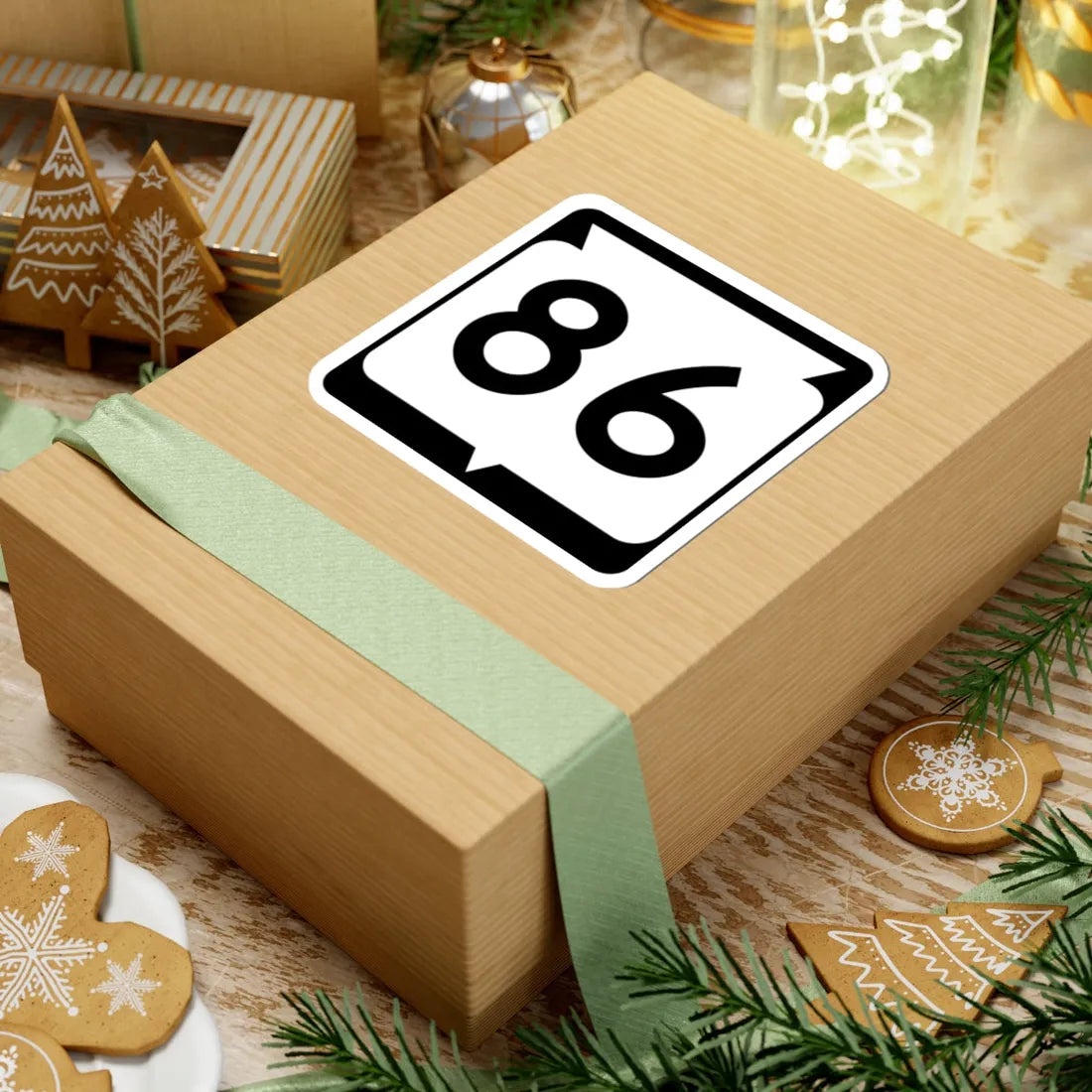 WIS 86 (Wisconsin) (Road Sign) STICKER Vinyl Kiss-Cut Decal - The Sticker Space