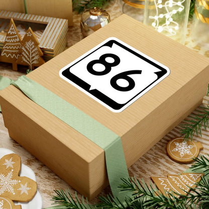 WIS 86 (Wisconsin) (Road Sign) STICKER Vinyl Kiss-Cut Decal - The Sticker Space