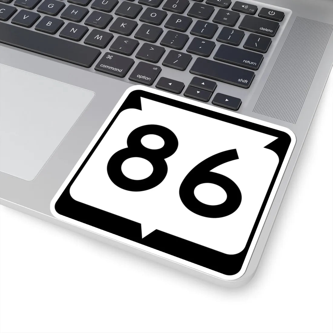 WIS 86 (Wisconsin) (Road Sign) STICKER Vinyl Kiss-Cut Decal - The Sticker Space