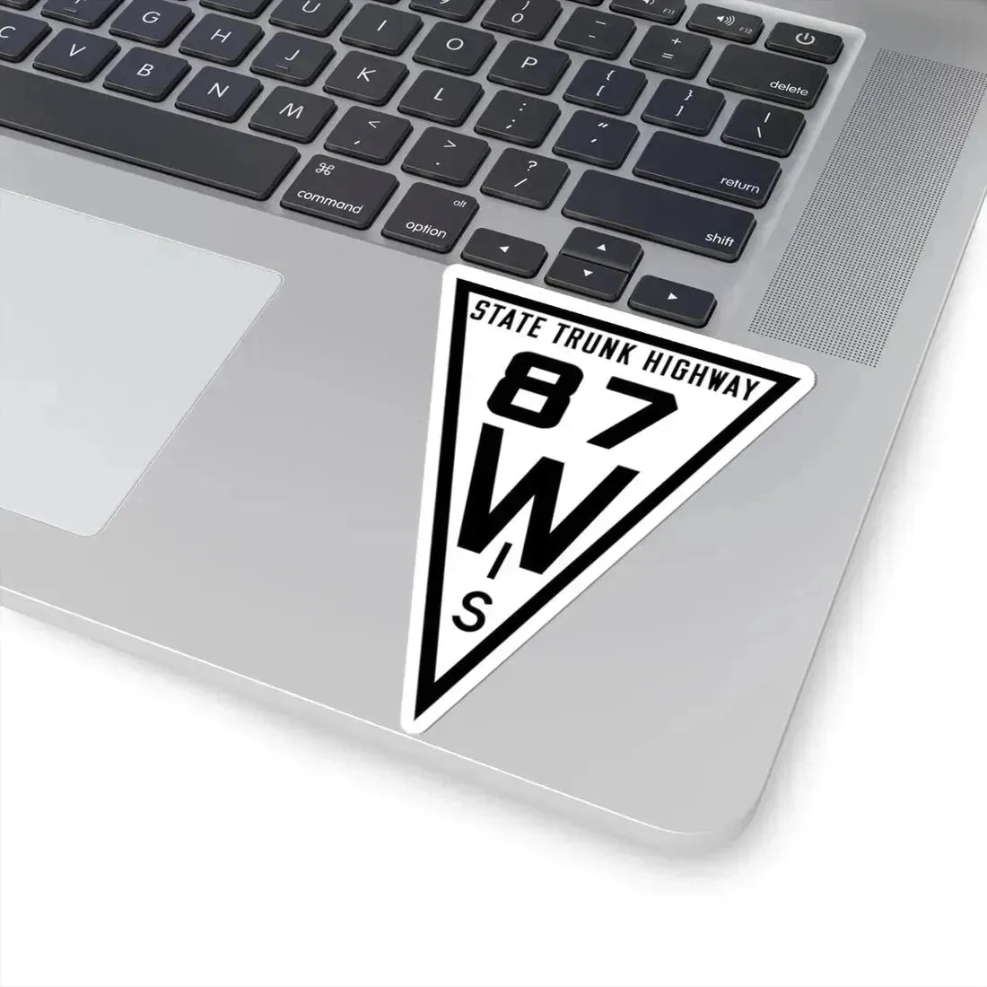 WIS 87 1919 (Wisconsin) (Road Sign) STICKER Vinyl Kiss-Cut Decal - The Sticker Space