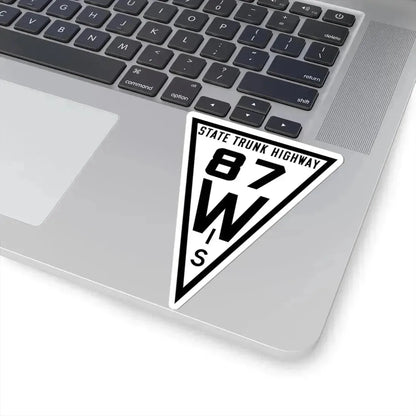WIS 87 1919 (Wisconsin) (Road Sign) STICKER Vinyl Kiss-Cut Decal - The Sticker Space