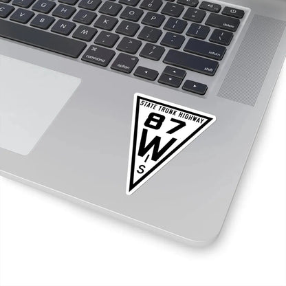 WIS 87 1919 (Wisconsin) (Road Sign) STICKER Vinyl Kiss-Cut Decal - The Sticker Space