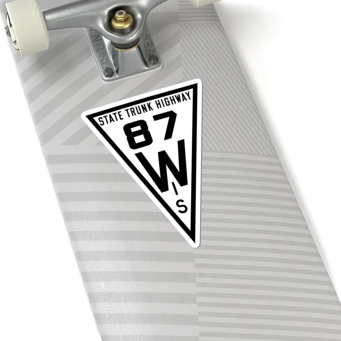 WIS 87 1919 (Wisconsin) (Road Sign) STICKER Vinyl Kiss-Cut Decal - The Sticker Space