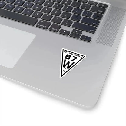 WIS 87 1919 (Wisconsin) (Road Sign) STICKER Vinyl Kiss-Cut Decal - The Sticker Space