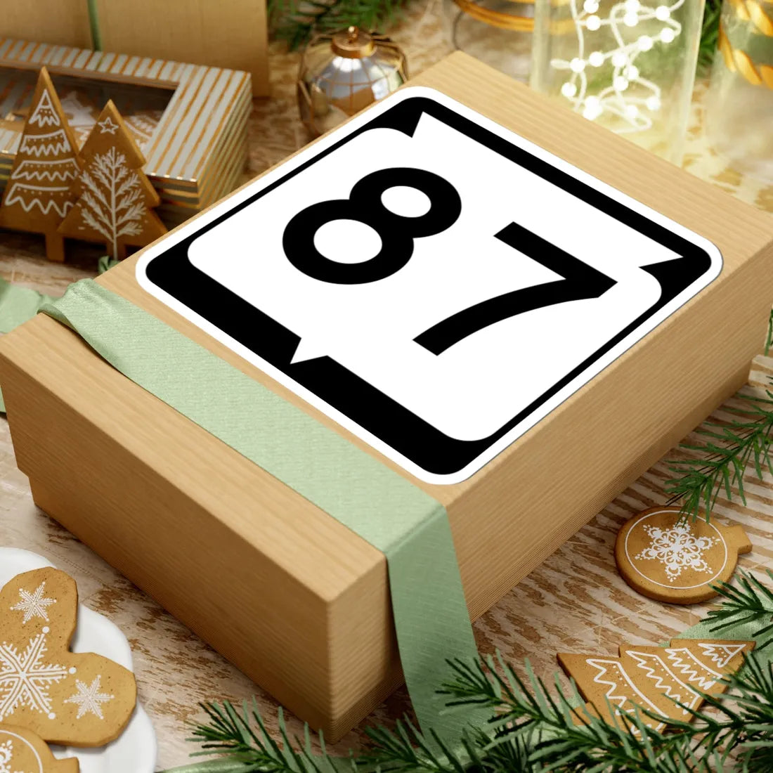 WIS 87 (Wisconsin) (Road Sign) STICKER Vinyl Kiss-Cut Decal - The Sticker Space