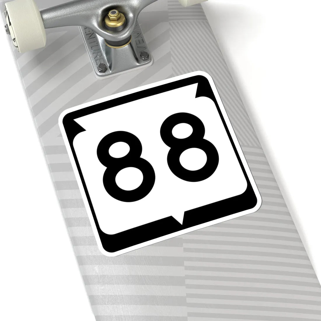 WIS 88 (Wisconsin) (Road Sign) STICKER Vinyl Kiss-Cut Decal - The Sticker Space