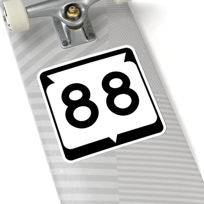 WIS 88 (Wisconsin) (Road Sign) STICKER Vinyl Kiss-Cut Decal - The Sticker Space