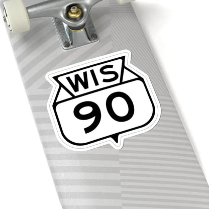 WIS 90 1949 (Wisconsin) (Road Sign) STICKER Vinyl Kiss-Cut Decal - The Sticker Space