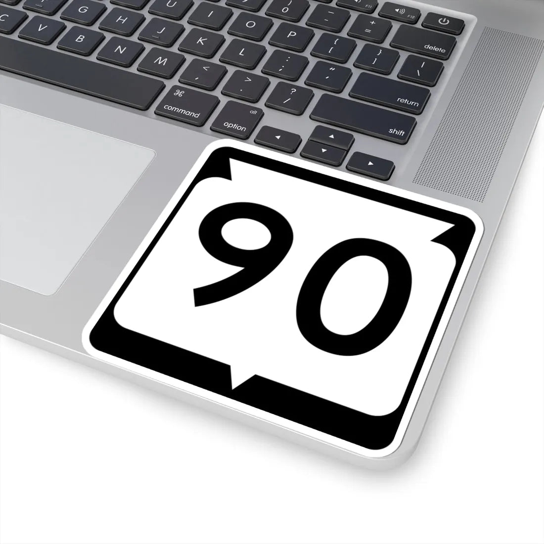 WIS 90 (Wisconsin) (Road Sign) STICKER Vinyl Kiss-Cut Decal - The Sticker Space