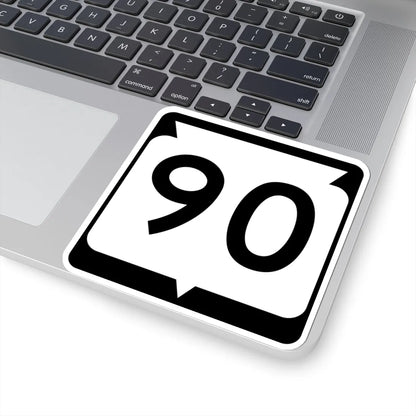 WIS 90 (Wisconsin) (Road Sign) STICKER Vinyl Kiss-Cut Decal - The Sticker Space