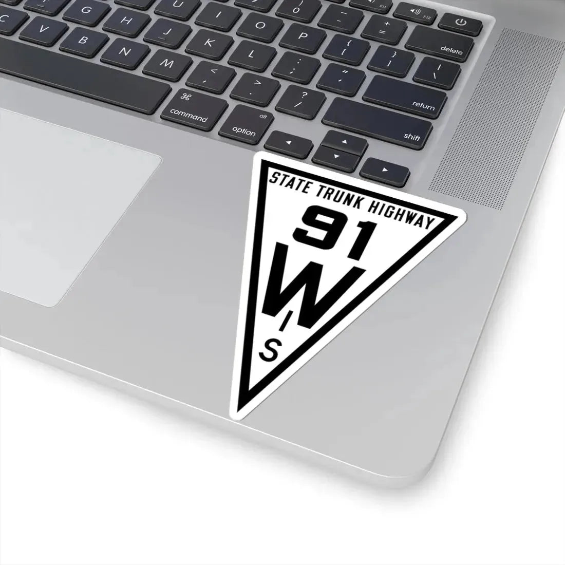 WIS 91 1919 (Wisconsin) (Road Sign) STICKER Vinyl Kiss-Cut Decal - The Sticker Space