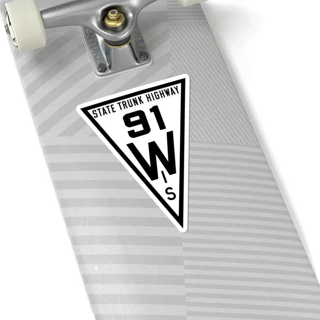 WIS 91 1919 (Wisconsin) (Road Sign) STICKER Vinyl Kiss-Cut Decal - The Sticker Space