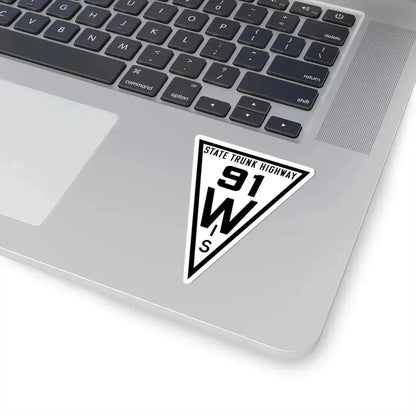 WIS 91 1919 (Wisconsin) (Road Sign) STICKER Vinyl Kiss-Cut Decal - The Sticker Space