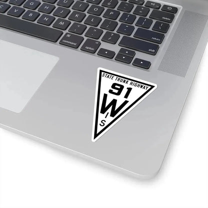 WIS 91 1919 (Wisconsin) (Road Sign) STICKER Vinyl Kiss-Cut Decal - The Sticker Space