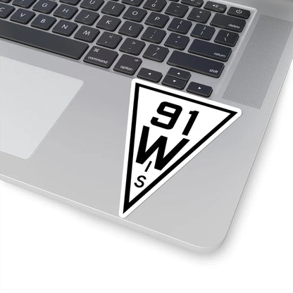 WIS 91 1927 (Wisconsin) (Road Sign) STICKER Vinyl Kiss-Cut Decal - The Sticker Space