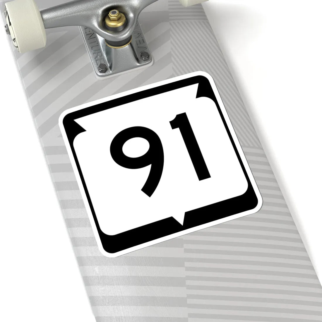 WIS 91 (Wisconsin) (Road Sign) STICKER Vinyl Kiss-Cut Decal - The Sticker Space