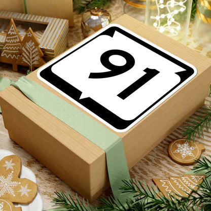 WIS 91 (Wisconsin) (Road Sign) STICKER Vinyl Kiss-Cut Decal - The Sticker Space