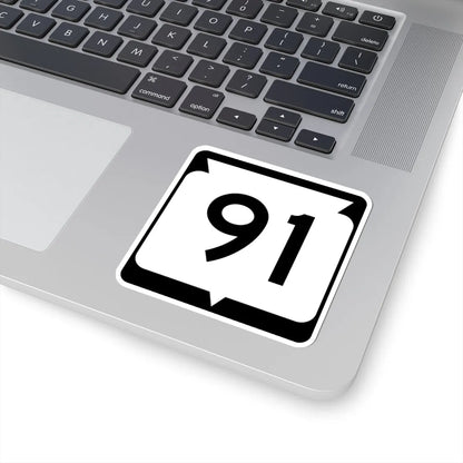 WIS 91 (Wisconsin) (Road Sign) STICKER Vinyl Kiss-Cut Decal - The Sticker Space