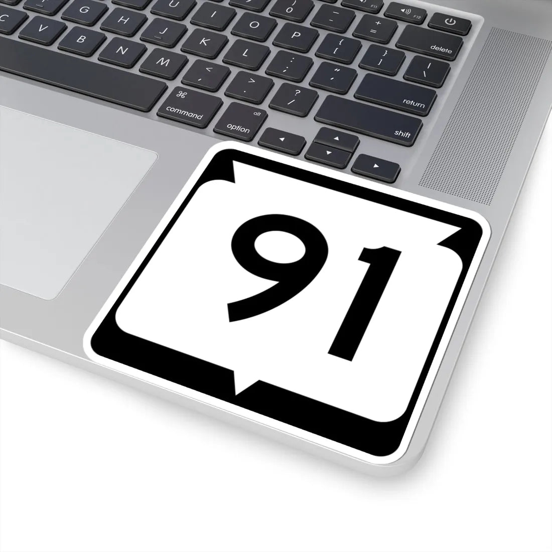 WIS 91 (Wisconsin) (Road Sign) STICKER Vinyl Kiss-Cut Decal - The Sticker Space