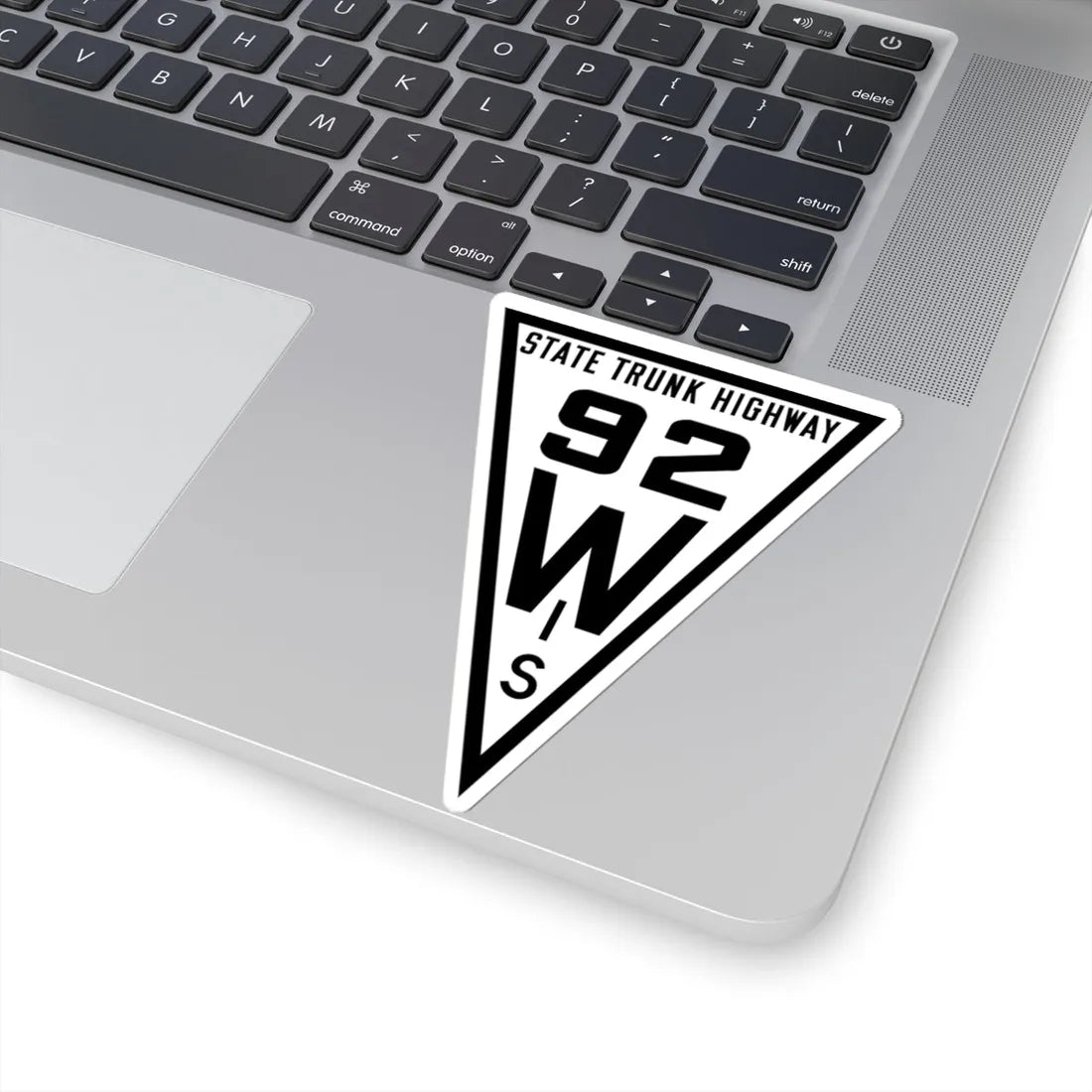 WIS 92 1919 (Wisconsin) (Road Sign) STICKER Vinyl Kiss-Cut Decal - The Sticker Space