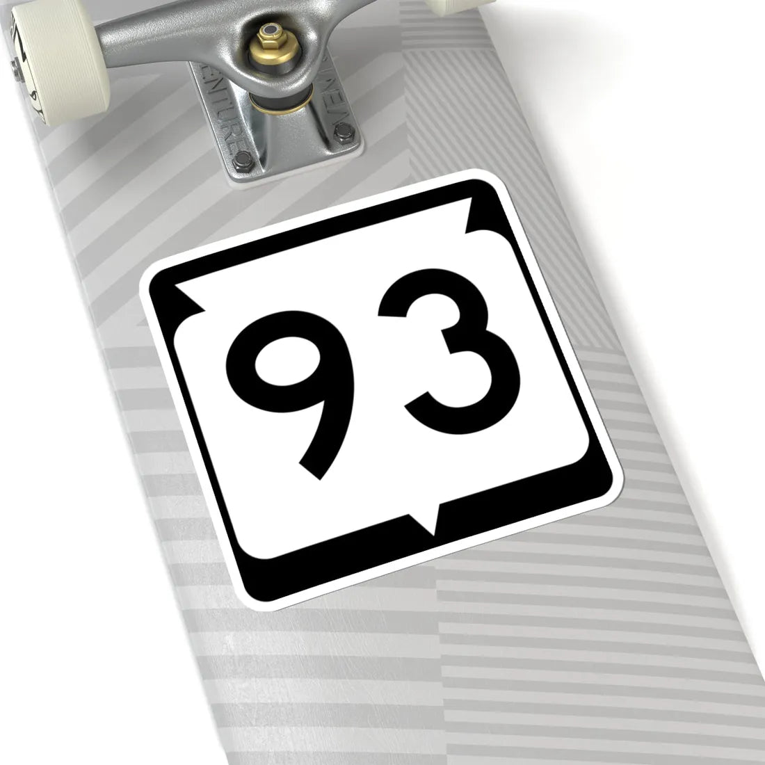 WIS 93 (Wisconsin) (Road Sign) STICKER Vinyl Kiss-Cut Decal - The Sticker Space