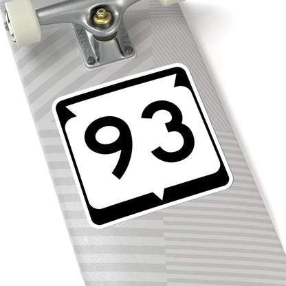 WIS 93 (Wisconsin) (Road Sign) STICKER Vinyl Kiss-Cut Decal - The Sticker Space