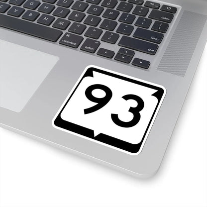 WIS 93 (Wisconsin) (Road Sign) STICKER Vinyl Kiss-Cut Decal - The Sticker Space