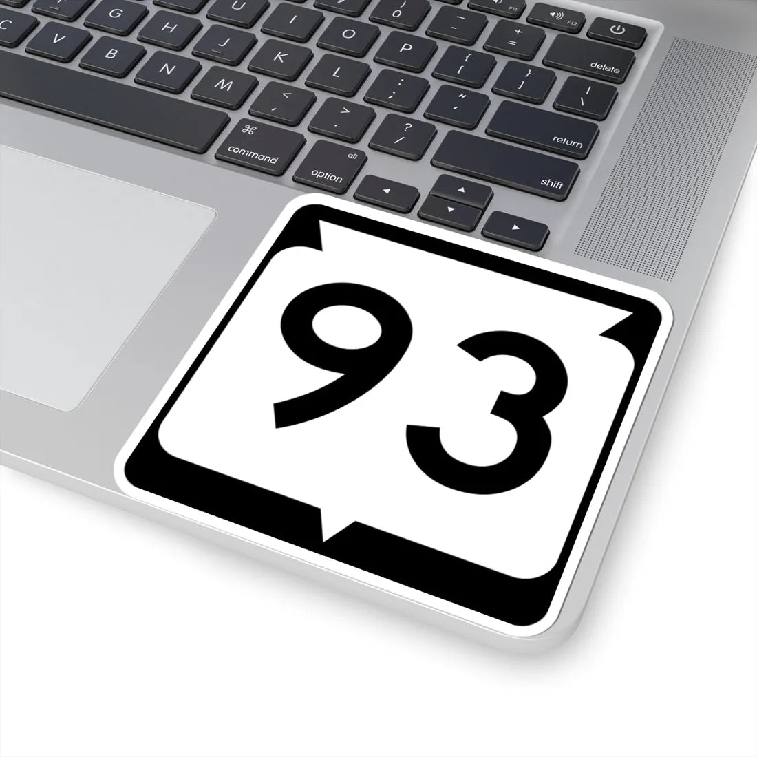 WIS 93 (Wisconsin) (Road Sign) STICKER Vinyl Kiss-Cut Decal - The Sticker Space