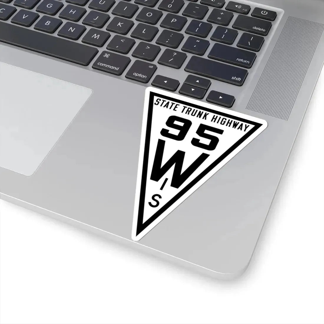WIS 95 1919 (Wisconsin) (Road Sign) STICKER Vinyl Kiss-Cut Decal - The Sticker Space