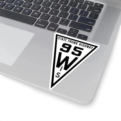 WIS 95 1919 (Wisconsin) (Road Sign) STICKER Vinyl Kiss-Cut Decal - The Sticker Space