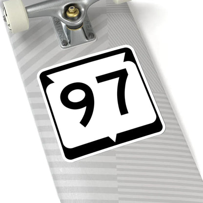 WIS 97 (Wisconsin) (Road Sign) STICKER Vinyl Kiss-Cut Decal - The Sticker Space