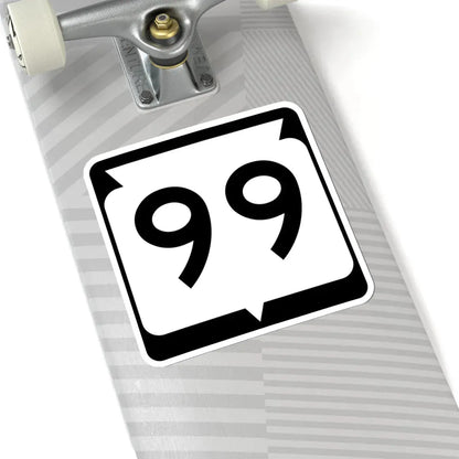 WIS 99 (Wisconsin) (Road Sign) STICKER Vinyl Kiss-Cut Decal - The Sticker Space