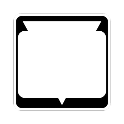 WIS blank (Wisconsin) (Road Sign) STICKER Vinyl Kiss-Cut Decal 2 Inch White - The Sticker Space