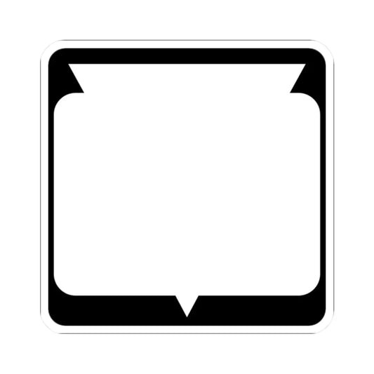 WIS blank (Wisconsin) (Road Sign) STICKER Vinyl Kiss-Cut Decal 2 Inch White - The Sticker Space