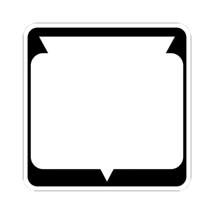 WIS blank (Wisconsin) (Road Sign) STICKER Vinyl Kiss-Cut Decal 3 Inch White - The Sticker Space
