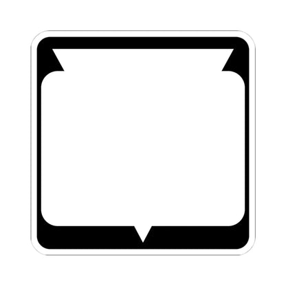 WIS blank (Wisconsin) (Road Sign) STICKER Vinyl Kiss-Cut Decal 4 Inch White - The Sticker Space