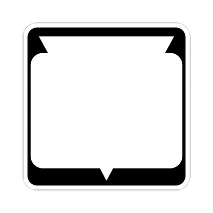 WIS blank (Wisconsin) (Road Sign) STICKER Vinyl Kiss-Cut Decal 6 Inch White - The Sticker Space