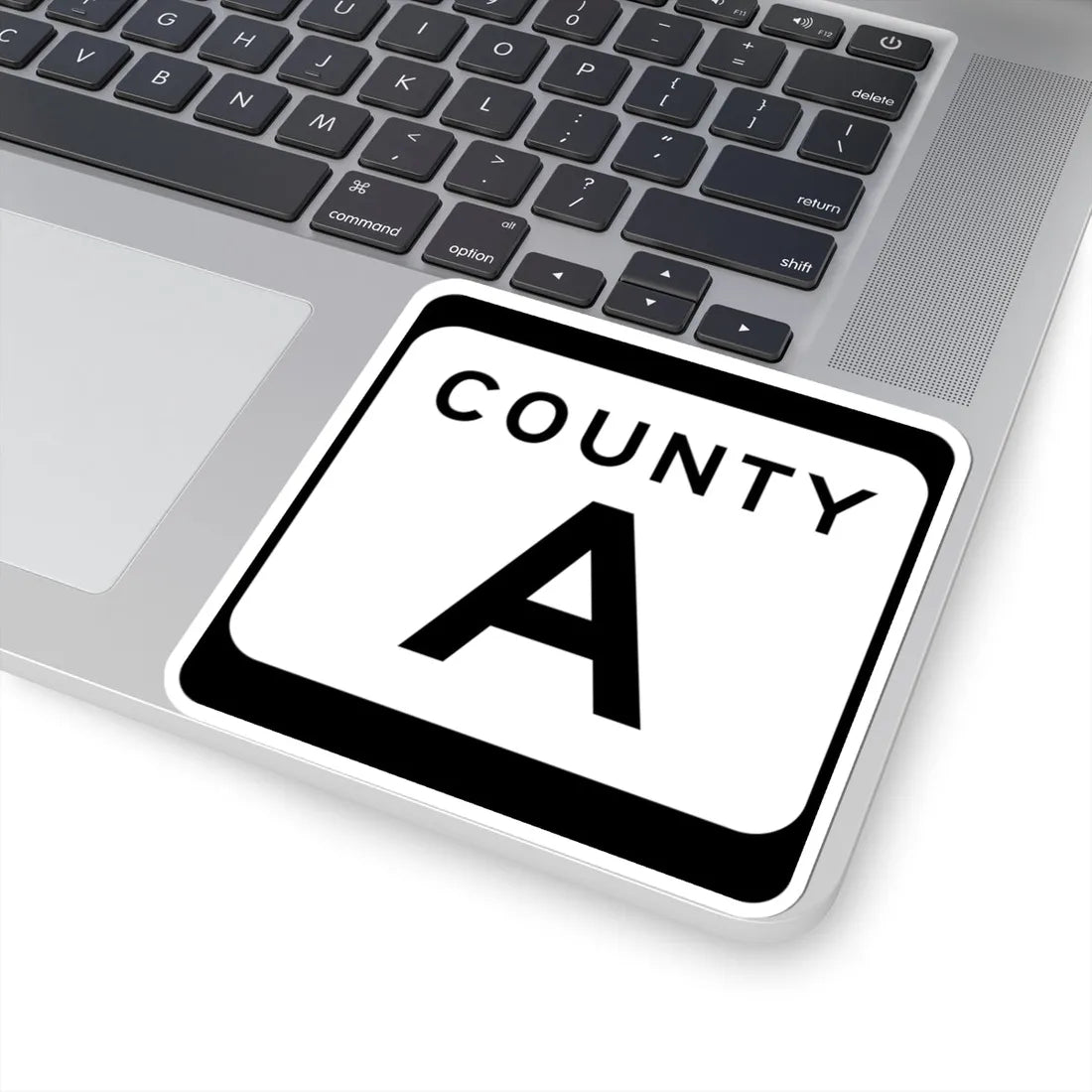 WIS County A (Wisconsin) (Road Sign) STICKER Vinyl Kiss-Cut Decal - The Sticker Space