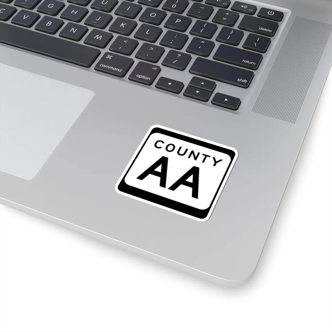 WIS County AA (Wisconsin) (Road Sign) STICKER Vinyl Kiss-Cut Decal - The Sticker Space