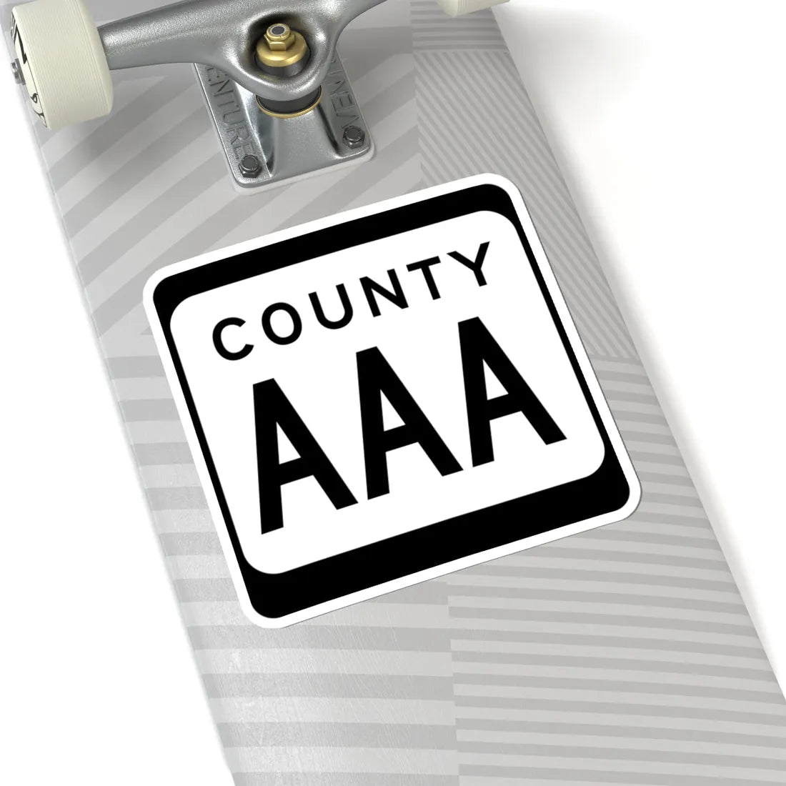 WIS County AAA (Wisconsin) (Road Sign) STICKER Vinyl Kiss-Cut Decal - The Sticker Space