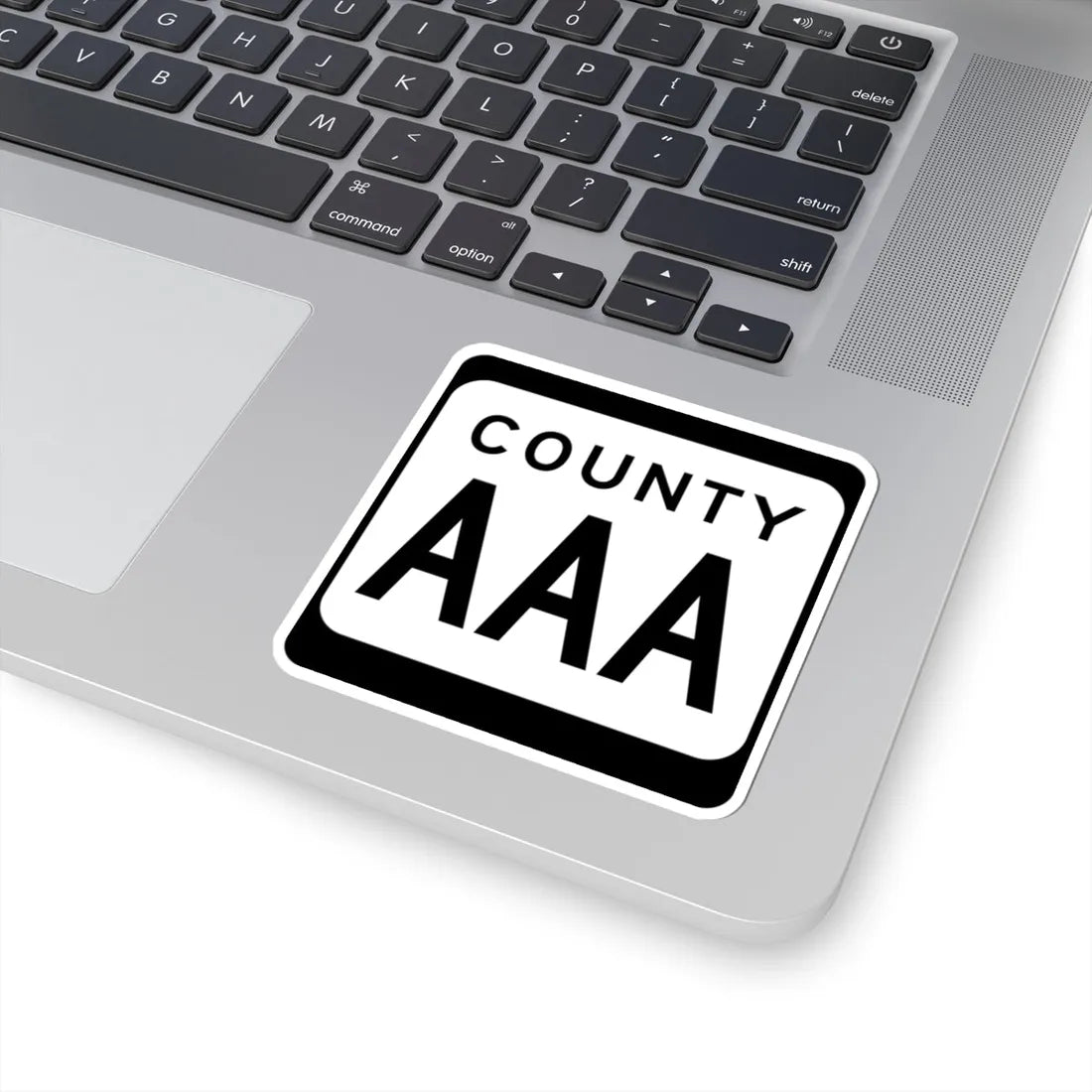 WIS County AAA (Wisconsin) (Road Sign) STICKER Vinyl Kiss-Cut Decal - The Sticker Space