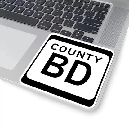 WIS County BD (Wisconsin) (Road Sign) STICKER Vinyl Kiss-Cut Decal - The Sticker Space