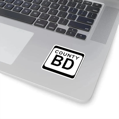 WIS County BD (Wisconsin) (Road Sign) STICKER Vinyl Kiss-Cut Decal - The Sticker Space
